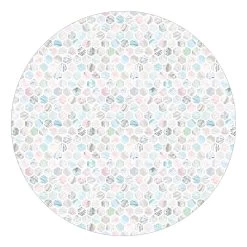 Runde Tapete - Marmor Hexagone Rose Und Meerblau In Pastell -Dekostuck Store wallart runde tapete marmor hexagone rose und meerblau in pastell 6