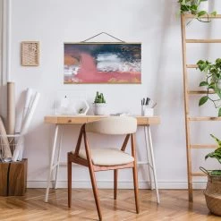 Stoffbild - Elisabeth Fredriksson - Rosa Sturm Mit Gold In Rosa -Dekostuck Store wallart stoffbild elisabeth fredriksson rosa sturm mit gold in rosa 2