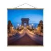 Stoffbild - Kettenbrücke In Budapest Bei Nacht In Orange 2 Stoffbild - Kettenbrücke In Budapest Bei Nacht In Orange -Dekostuck Store wallart stoffbild kettenbrucke in budapest bei nacht in orange