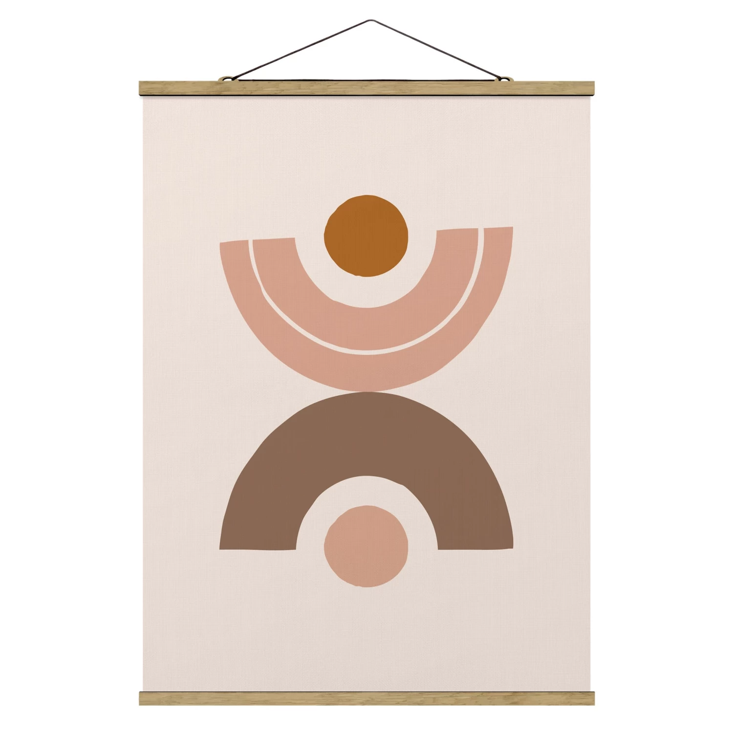 Stoffbild - Line Art Abstrakte Formen Pastell In Türkis 7 Stoffbild - Line Art Abstrakte Formen Pastell In Türkis – Bild 5