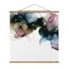 Stoffbild Mit Posterleisten - Blumenbogen Mit Gold In Blau -Dekostuck Store wallart stoffbild mit posterleisten blumenbogen mit gold in blau