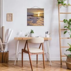 Stoffbild Mit Posterleisten - Bootshaus Bei Gammelgarden In Creme-Beige -Dekostuck Store wallart stoffbild mit posterleisten bootshaus bei gammelgarden in creme beige 2