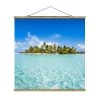 Stoffbild Mit Posterleisten - Crystal Clear Water In Türkis -Dekostuck Store wallart stoffbild mit posterleisten crystal clear water in turkis