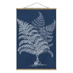 Stoffbild Mit Posterleisten - Denim Pflanzenstudie VI In Blau 13 Stoffbild Mit Posterleisten - Denim Pflanzenstudie VI In Blau -Dekostuck Store wallart stoffbild mit posterleisten denim pflanzenstudie vi in blau 4