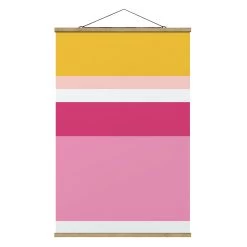 Stoffbild Mit Posterleisten - Filmposter Dornröschen In Rosa