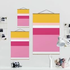 Stoffbild Mit Posterleisten - Filmposter Dornröschen In Rosa -Dekostuck Store wallart stoffbild mit posterleisten filmposter dornroschen in rosa 6