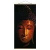 Stoffbild Mit Posterleisten - Madras Buddha In Braun -Dekostuck Store wallart stoffbild mit posterleisten madras buddha in braun