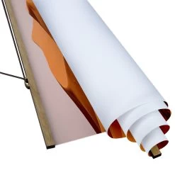 Stoffbild Mit Posterleisten - Namib Desert In Orange -Dekostuck Store wallart stoffbild mit posterleisten namib desert in orange 5