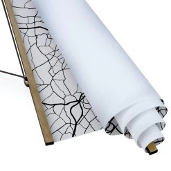 Stoffbild Mit Posterleisten - Stadtplan London - Klassik In Schwarz-Weiß -Dekostuck Store wallart stoffbild mit posterleisten stadtplan london klassik in schwarz weiss 5