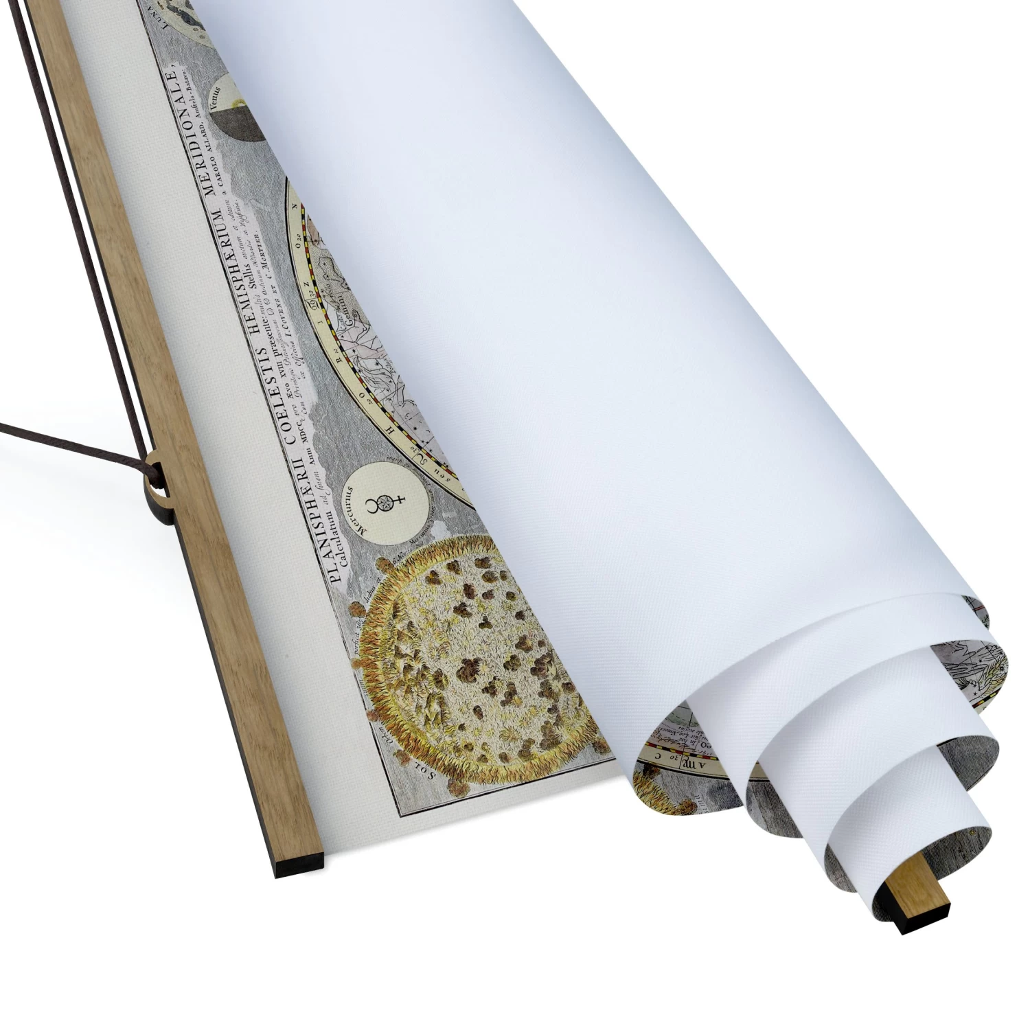 Stoffbild Mit Posterleisten - Vintage Antike Sternenkarte In Pastell 8 Stoffbild Mit Posterleisten - Vintage Antike Sternenkarte In Pastell – Bild 6