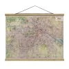 Stoffbild Mit Posterleisten - Vintage Stadtplan Berlin In Pastell -Dekostuck Store wallart stoffbild mit posterleisten vintage stadtplan berlin in pastell