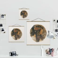 Stoffbild Mit Posterleisten - Wasserfarben - Sophie In Creme-Beige -Dekostuck Store wallart stoffbild mit posterleisten wasserfarben sophie in creme beige 6