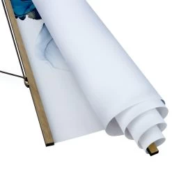 Stoffbild Mit Posterleisten - Weg Des Windes Blau Und Gold In Blau -Dekostuck Store wallart stoffbild mit posterleisten weg des windes blau und gold in blau 4