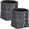 Wenko Aufbewahrungskorb Mara Filz M Anthrazit 2er Set In Grau -Dekostuck Store wenko aufbewahrungskorb mara filz m anthrazit 2er set in grau