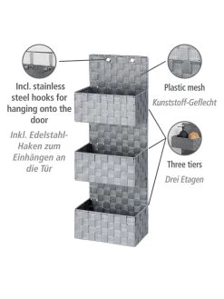 Wenko Organizer Adria Grau Zum Hängen 3 Etagen In Grau -Dekostuck Store wenko organizer adria grau zum hangen 3 etagen in grau 10