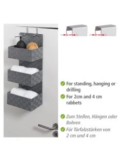 Wenko Organizer Adria Grau Zum Hängen 3 Etagen In Grau -Dekostuck Store wenko organizer adria grau zum hangen 3 etagen in grau 11