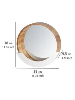 Wenko Wandspiegel Finja Mit Ablage In Braun -Dekostuck Store wenko wandspiegel finja mit ablage in braun 10