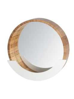 Wenko Wandspiegel Finja Mit Ablage In Braun