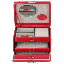 Shine Schmuckkoffer 16 Cm In Rot -Dekostuck Store windrose shine schmuckkoffer 16 cm in rot 4